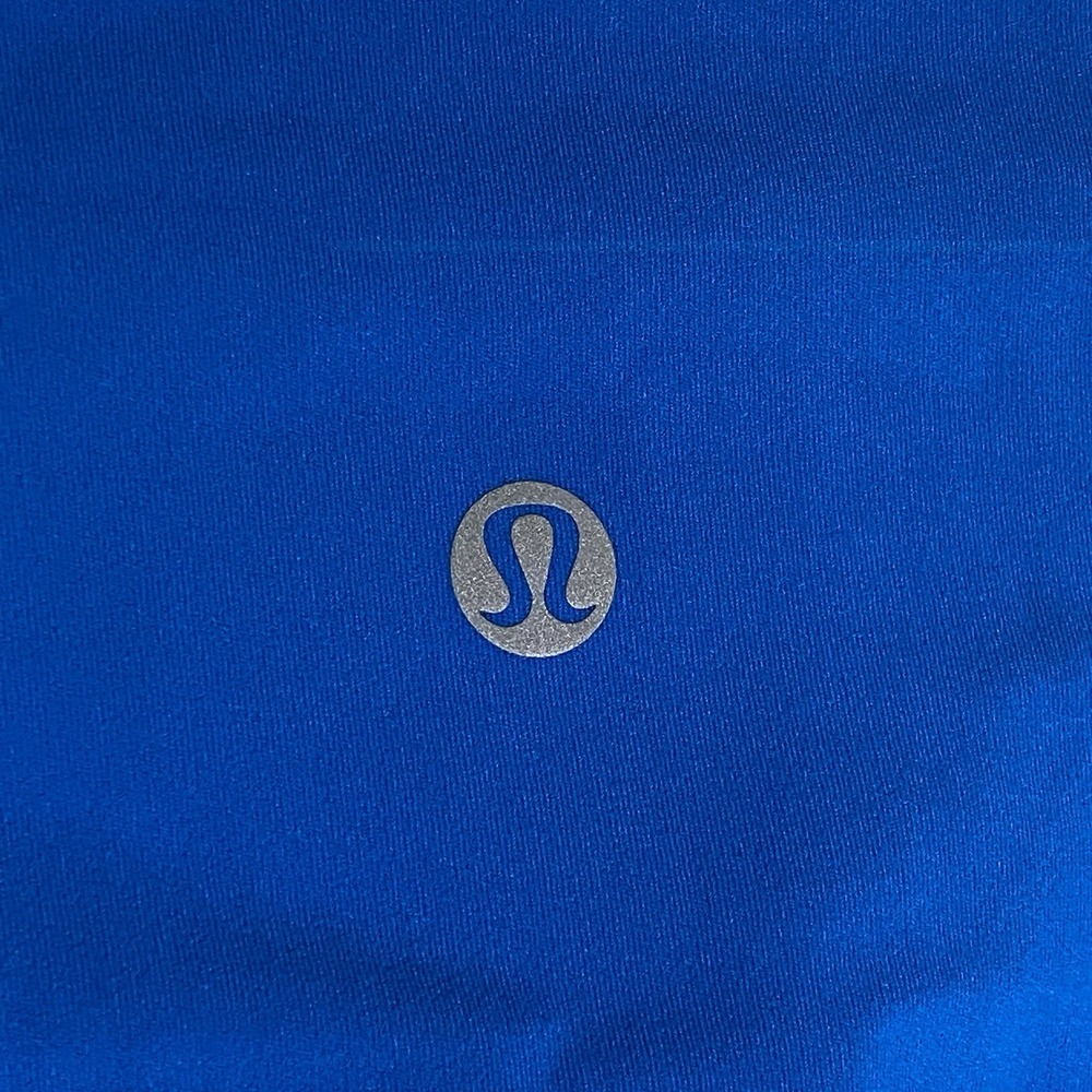 Lululemon Align High Rise Crop Leggings Womens 12 Blue Single Pocket Athletic - Picture 5 of 13